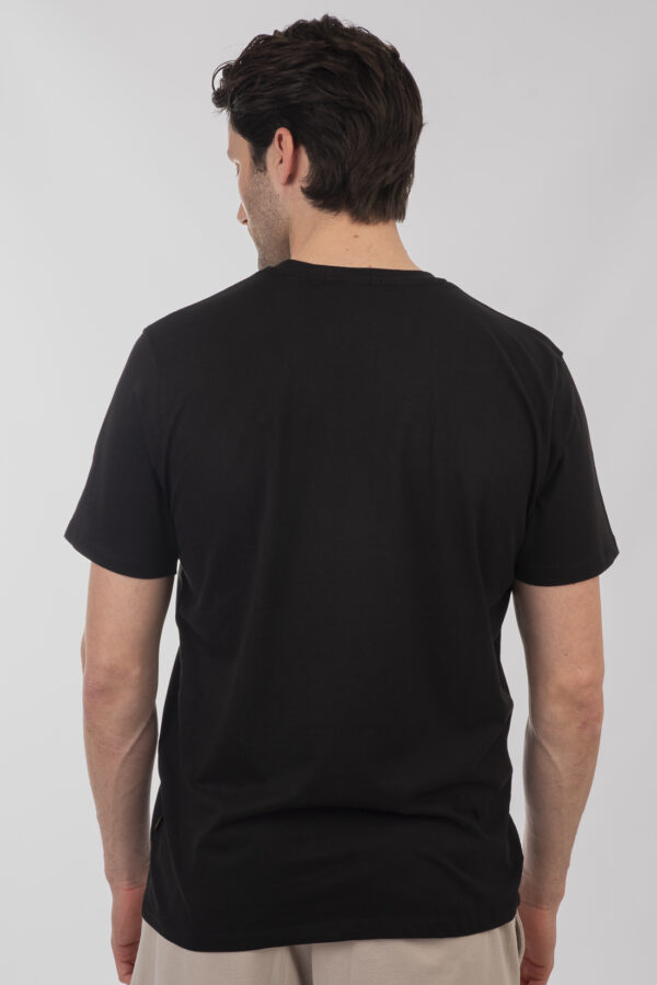 Ανδρικό t-shirt  black TS-9044 - Image 2