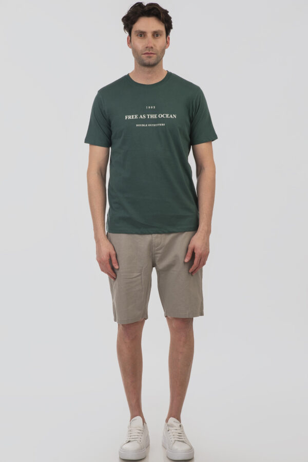 Tshirt ανδρικό cotton TS-9045 Moss green - Image 4