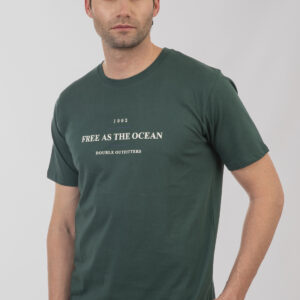 Tshirt ανδρικό cotton TS-9045 Moss green