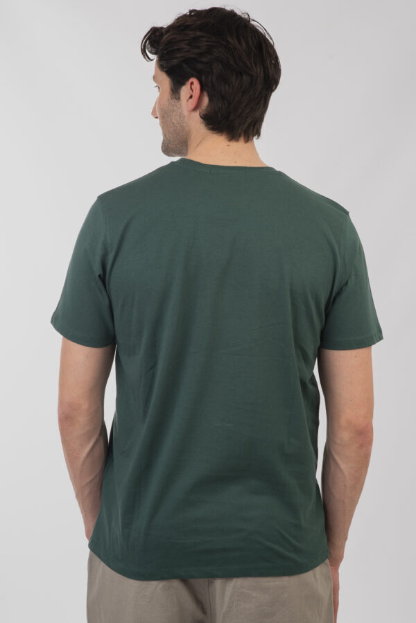 Tshirt ανδρικό cotton TS-9045 Moss green - Image 3