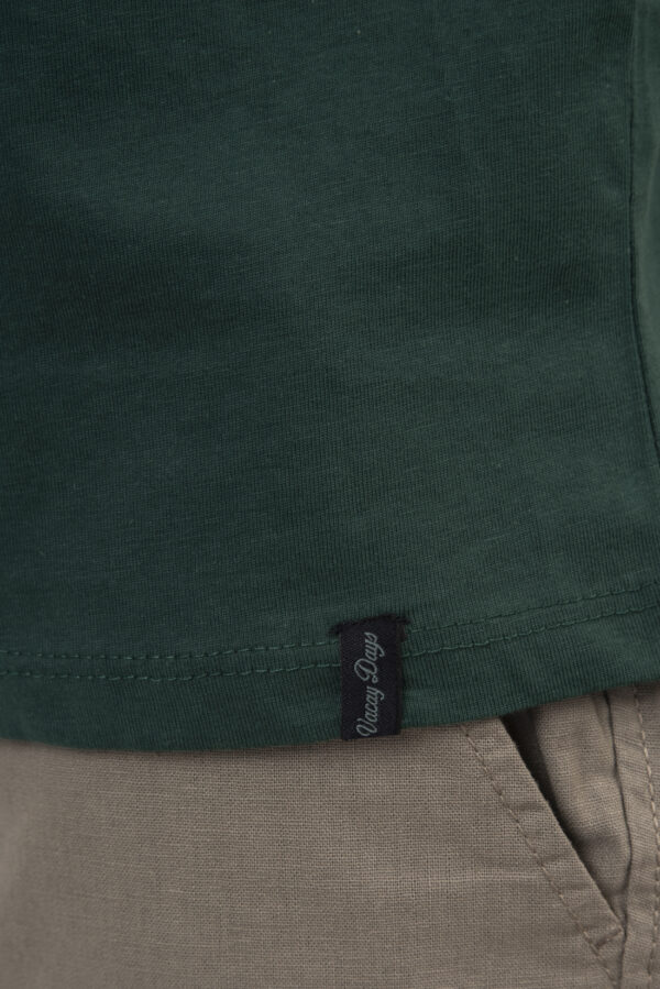 Tshirt ανδρικό cotton TS-9045 Moss green - Image 2