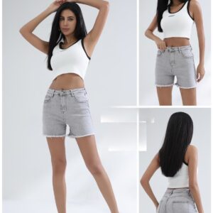 Jean βερμούδα γυναικεία με στρας