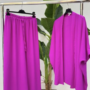 Σετ παντελόνα με ζακέτα σε πολλά χρώματα