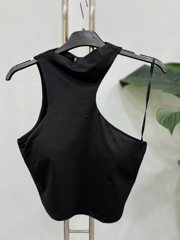 Γυναικείο  μπλουζάκι crop top black