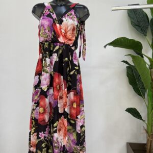 Γυναικείο maxi φόρεμα kruaze λουλούδια