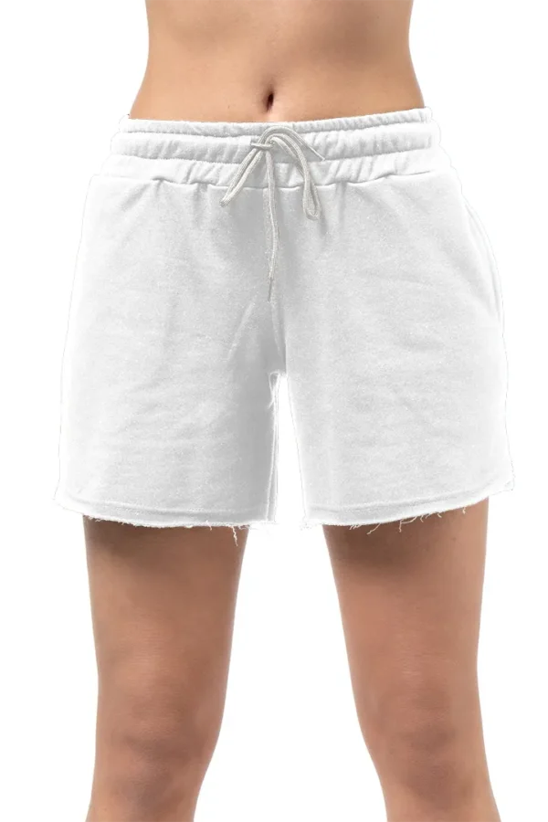 Γυναικείο σορτς white με κρόσι