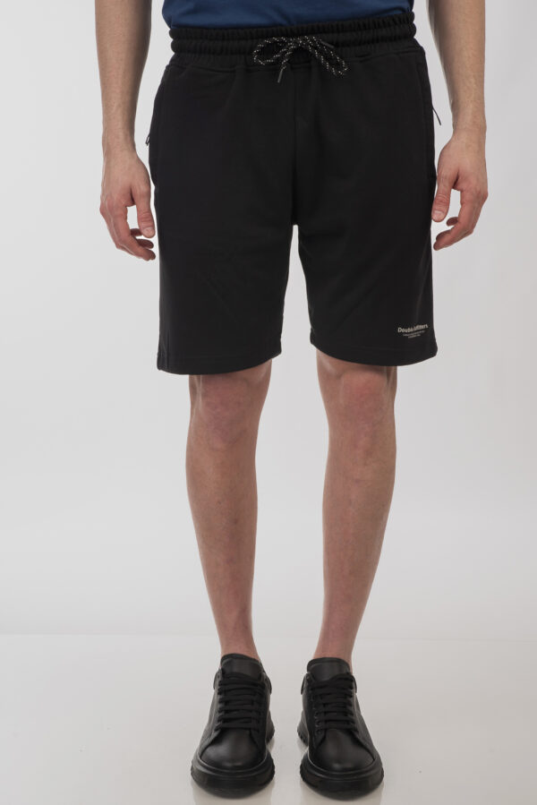 Ανδρικό  σορτσάκι με φερμουάρ στις τσέπες shorts with zipper pockets TS-6013-black - Image 6