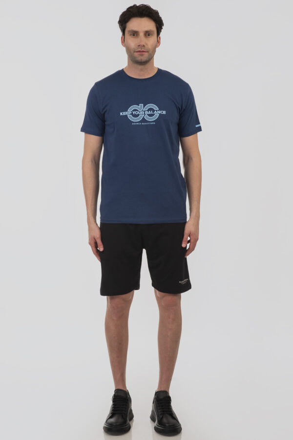 Ανδρικό  σορτσάκι με φερμουάρ στις τσέπες shorts with zipper pockets TS-6013-black - Image 5