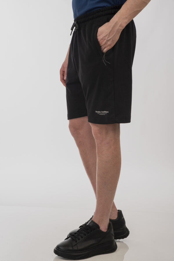 Ανδρικό  σορτσάκι με φερμουάρ στις τσέπες shorts with zipper pockets TS-6013-black
