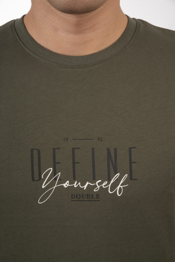 T-shirt ανδρικό cotton TS-9046 Khaki - Image 7