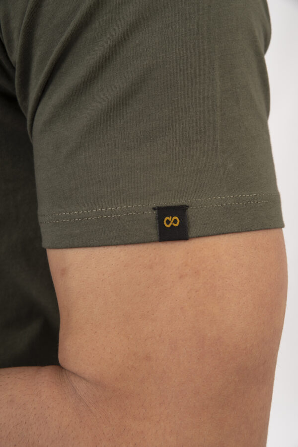 T-shirt ανδρικό cotton TS-9046 Khaki - Image 6