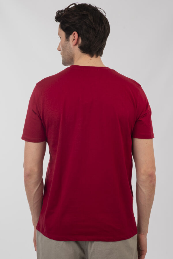 T-shirt ανδρικό cotton TS-9046 Deep Red - Image 6