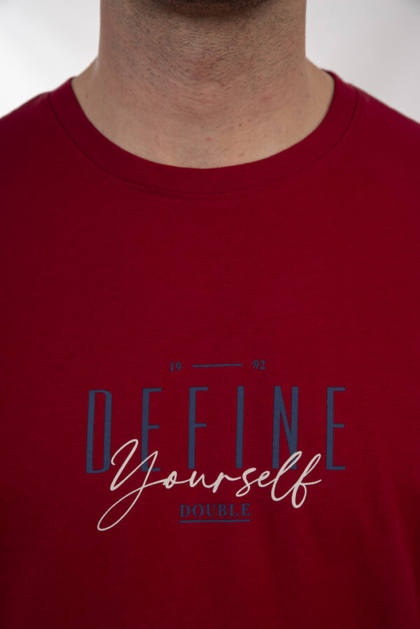 T-shirt ανδρικό cotton TS-9046 Deep Red - Image 5