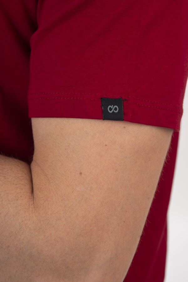T-shirt ανδρικό cotton TS-9046 Deep Red - Image 4