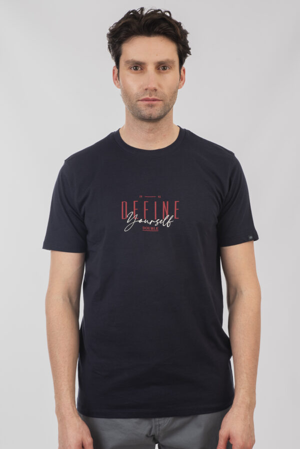 T-shirt ανδρικό cotton TS-9046 Navy