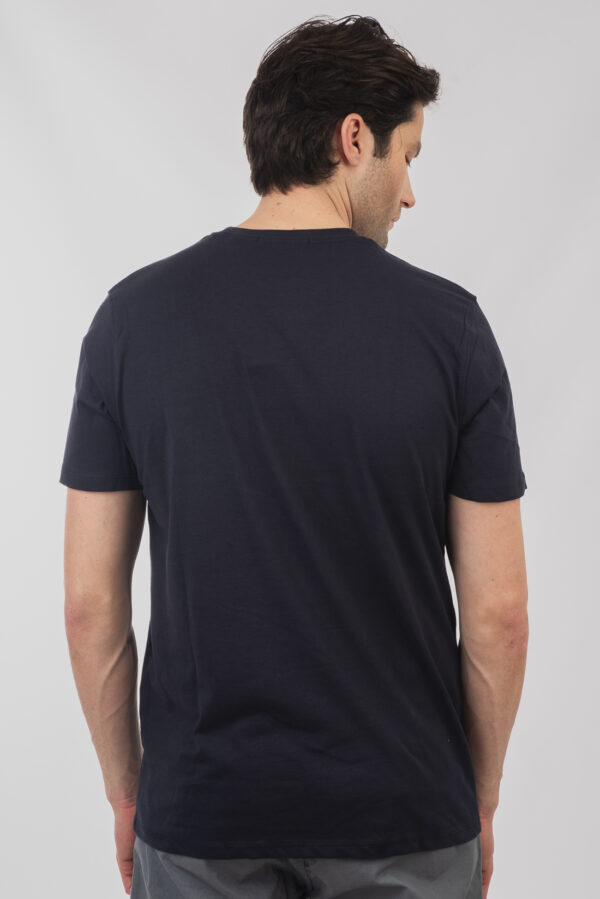 T-shirt ανδρικό cotton TS-9046 Navy - Image 6