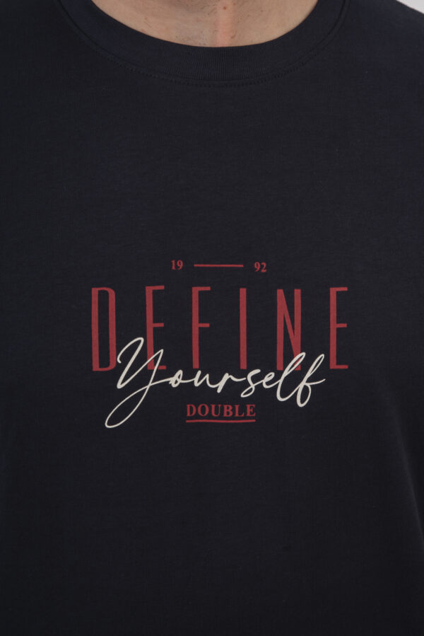 T-shirt ανδρικό cotton TS-9046 Navy - Image 5