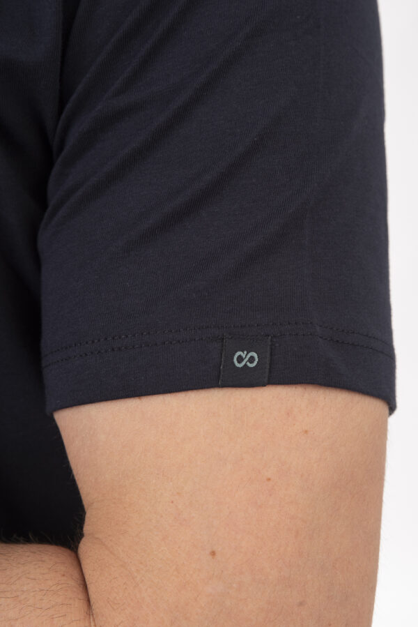 T-shirt ανδρικό cotton TS-9046 Navy - Image 4