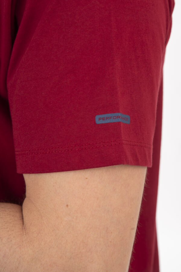 T-shirt ανδρικό cotton TS-9049 Deep Red - Image 5