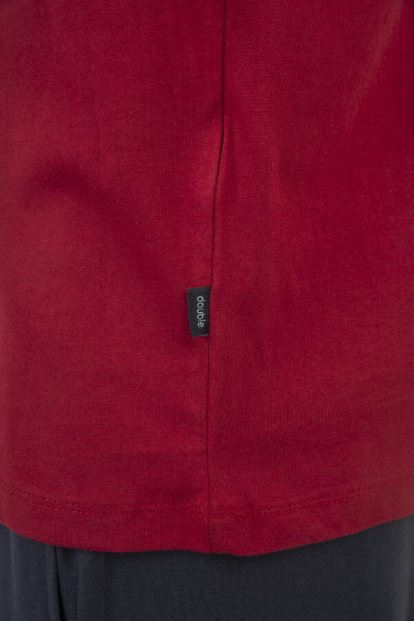 T-shirt ανδρικό cotton TS-9049 Deep Red - Image 6