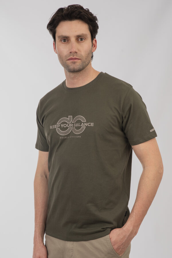 T-shirt ανδρικό cotton TS-9054 Khaki