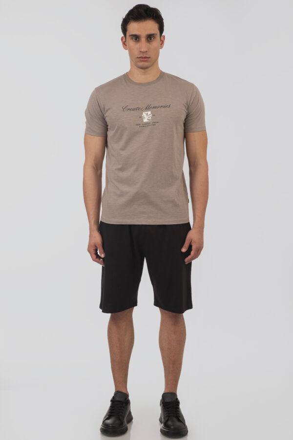 T-shirt ανδρικό cotton TS-9057 Digital Grey - Image 6