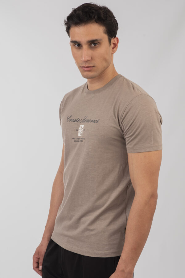 T-shirt ανδρικό cotton TS-9057 Digital Grey - Image 5