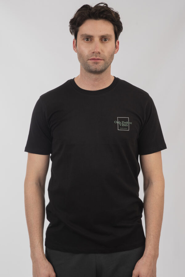 T-shirt ανδρικό cotton TS-9058 black - Image 5