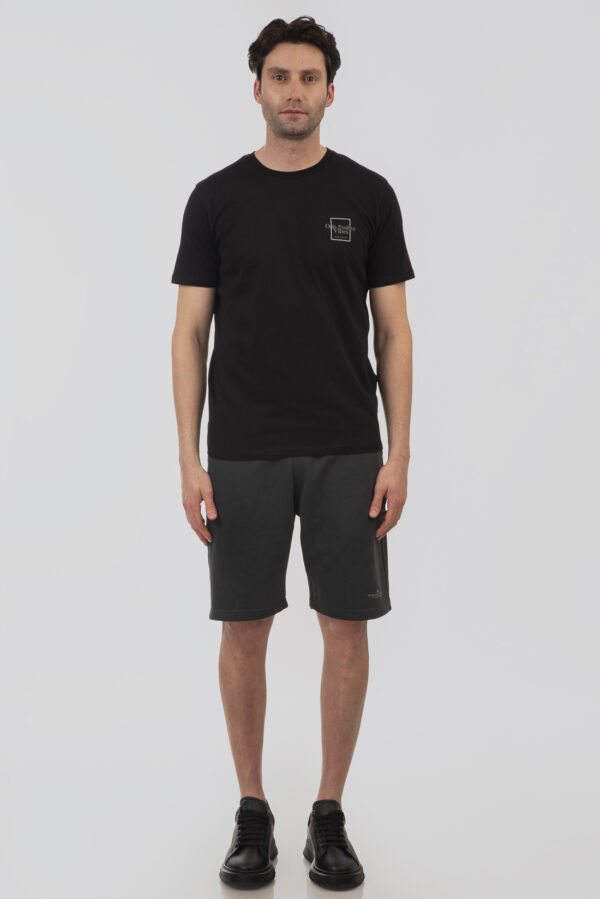 T-shirt ανδρικό cotton TS-9058 black - Image 4