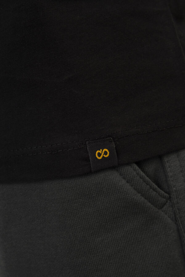T-shirt ανδρικό cotton TS-9058 black - Image 2