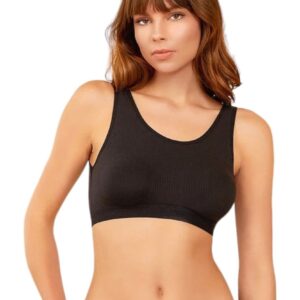 Μπουστάκι με φαρδιά τιράντα rib viscoz premium berrak