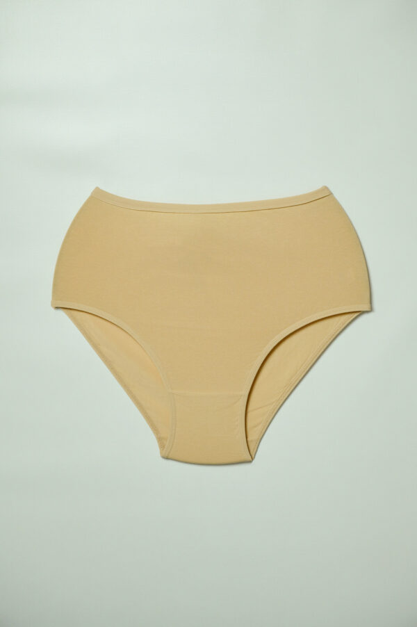 2 τμχ κλασικό γυναικείο σλίπ plus size beige - black - Image 2