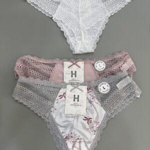 Προσφορά pack 4 τεμάχια  Slip γυναικείο με δαντέλα No  L