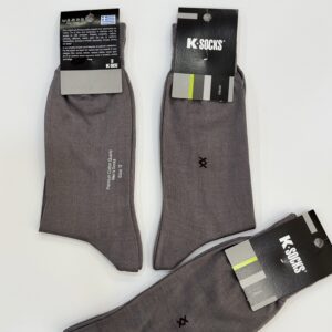 Κλασικές ανδρικές κάλτσες merserize  grey