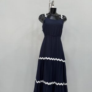 Φόρεμα μακρύ με γραμμές εξώπλατο