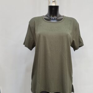 Κλασική λαδί γυναικεία μπλούζα