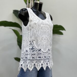 Kipour φανελάκι γυναικείο λευκό και μαύρο