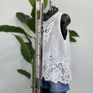 Kipour φανελάκι γυναικείο λευκό και μαύρο