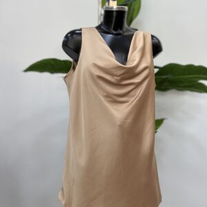 Σατέν φανελάκι drape over size