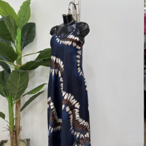Σατέν φόρεμα με τιράντα σε animal print χρωματιστό