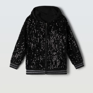 Εβίτα 6-16 Ετών Παιδική Ζακέτα Με Παγιέτες Χειμερινή