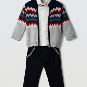 Hashtag 1-6 Ετών Παιδικό Σετ 3τμχ Ζακέτα Χειμερινό