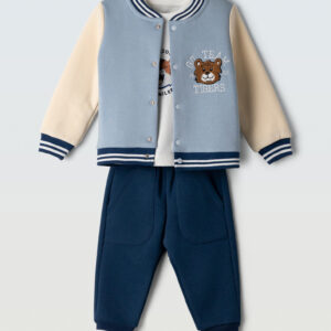 6-24Μηνών Hashtag Παιδικό Σετ Φούτερ Ζακέτα Χειμώνας