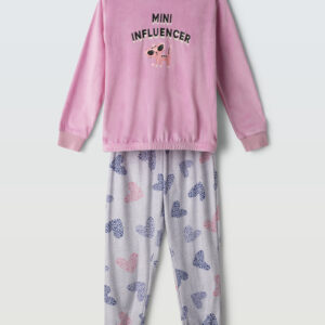 Εβίτα 6-16Ετών Παιδική Βελούδινη Πιτζάμα Χειμερινή