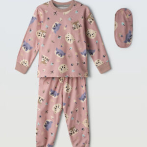 Εβίτα 1-6Ετών Παιδική Πιτζάμα Βελούδινη Χειμερινή