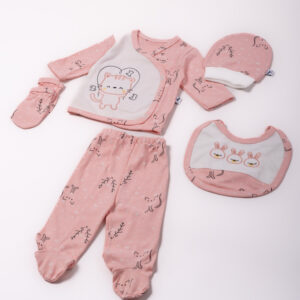 Εβίτα Βρεφικό Σετ Ροζ 0-3 Μηνών