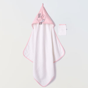 MI-016 Mini Εβίτα Βρεφικό Μπουρνούζι Ροζ