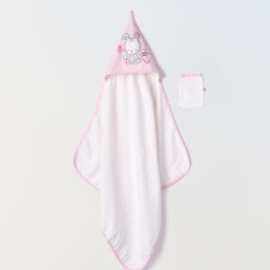 MI-015 Mini Εβίτα Βρεφικό Μπουρνούζι Ροζ