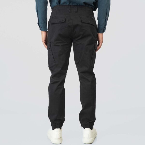 CCP-4066-BLACK Cargo Pants With Elaticated - Image 2