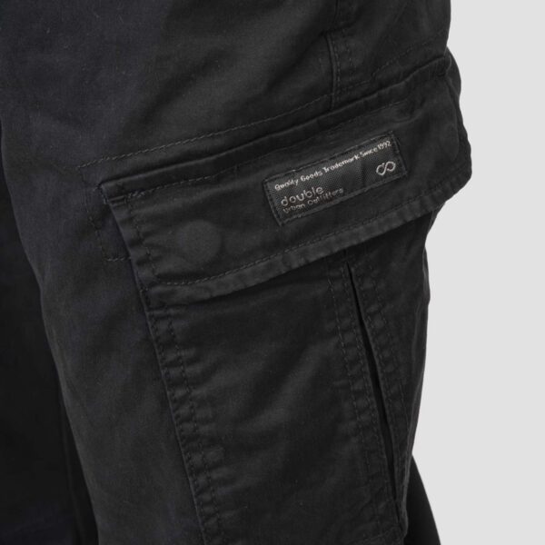 CCP-4066-BLACK Cargo Pants With Elaticated - Image 4